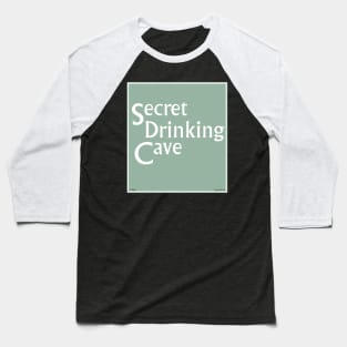 Secret Drinking Cave Baseball T-Shirt